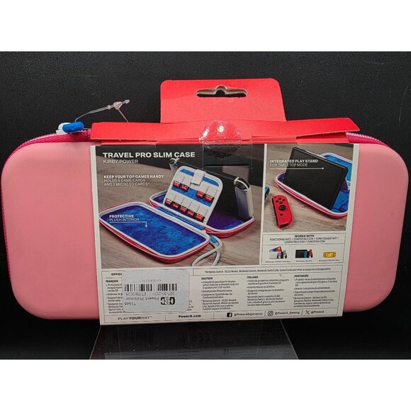 Nintendo Switch Kirby PowerA Travel Pro Slim Case - Picture 4 of 5